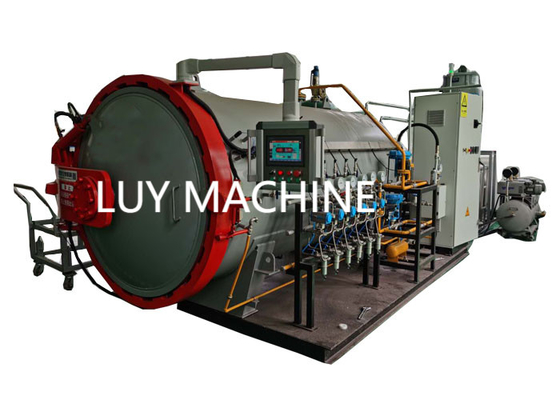 کنترل PLC از طریق اتوکلاو کامپوزیت تجاری 5000mm قطر SS304