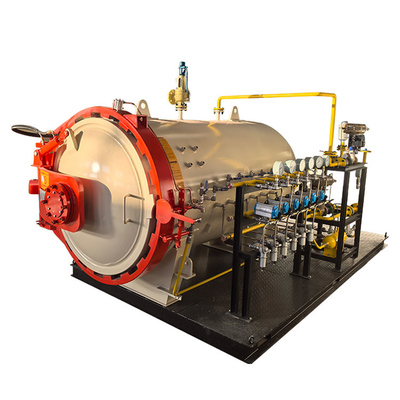0.8MPa 600mm قطر صفحه لمسی کنترل PLC صنعتی کوچک کامپوزیت اتوکلاو برای آزمایشگاه