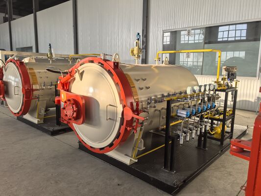 صنعت الکترونیک میدان هیدرولیک درب باز آوتوکلاو مواد فیبر شیشه ای برای تولید محصول ترکیبی