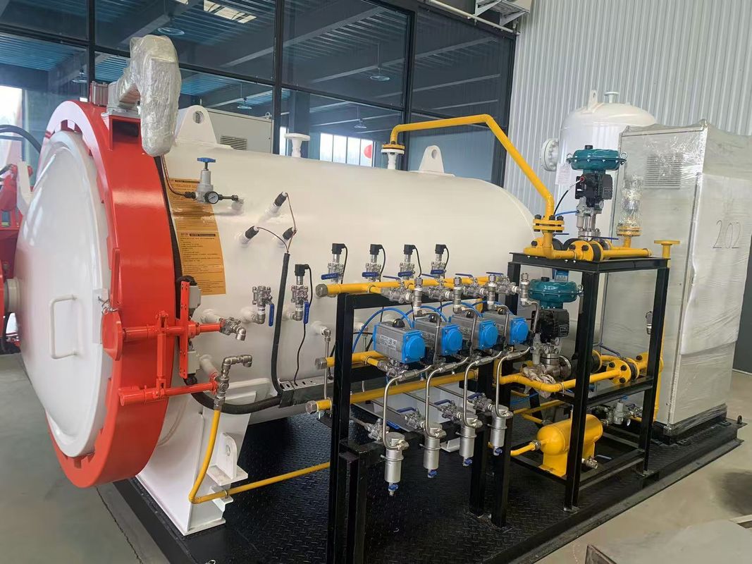 0.8MPa 600mm قطر صفحه لمسی قطعات خودرو مانند بنت سقف کنترل PLC صنعتی کوچک کامپوزیت اتوکلاو برای آزمایشگاه